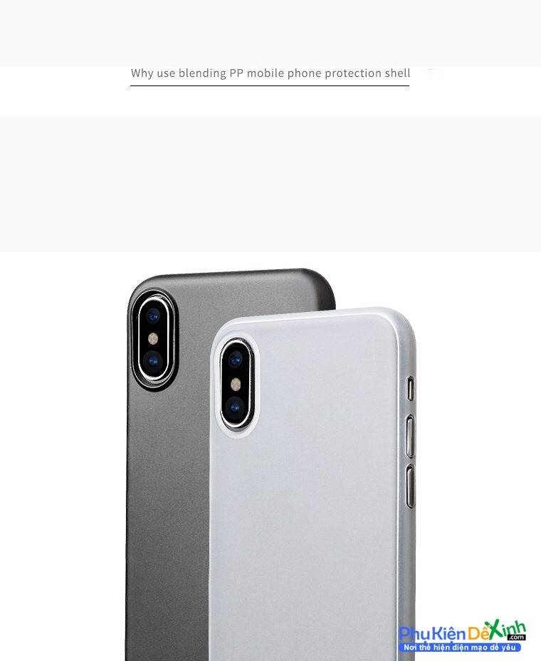 Ốp Lưng iPhone X Dạng Nhám Siêu Mỏng Hiệu Memumi được làm bằng silicon siêu dẻo nhám và mỏng có độ đàn hồi tốt, nhiều màu sắc mặc khác có khả năng chống trầy và điều đặc biệt nó có thể tô điểm làm nổi bật cho iPhone X của ...
